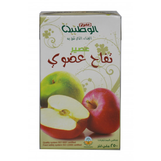   organic  apple juice 24 ps