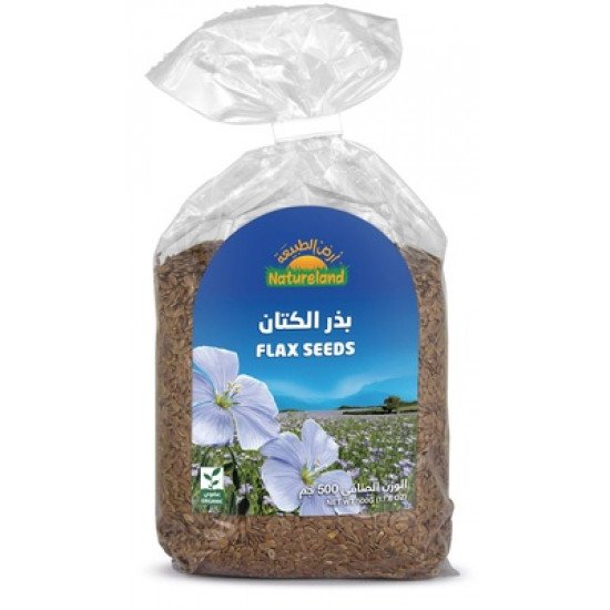 Natureland brown Flax Seeds 500g Natureland brown Flax Seeds 500g